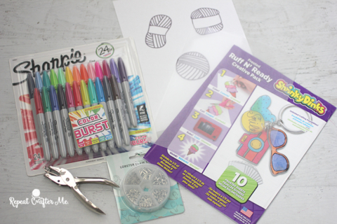 Shrinky Dink Skein Stitch Markers - Repeat Crafter Me
